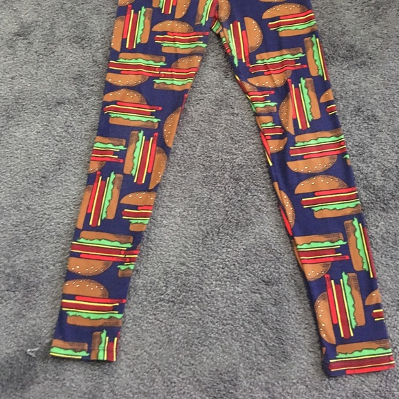 Hamburger LulaRoe leggings - Picture 3 of 5